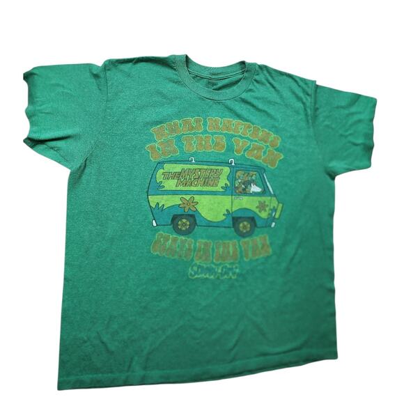 Scooby Doo Mystery Machine T Shirt Large Womens XL Graphic What Happens Van Y2K - Picture 4 of 16